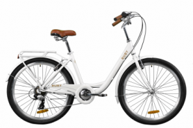 Велосипед городской женский Dorozhnik RUBY 2020 - 26", рама - 17", Белый (OPS-D-26-105)