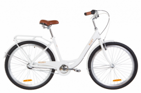Велосипед городской женский Dorozhnik RUBY планетарный 2020 - 26", рама - 17", Белый (OPS-D-26-109)