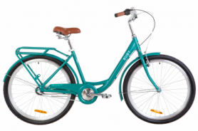 Велосипед городской женский Dorozhnik RUBY планетарный 2020 - 26", рама - 17", Изумрудный (OPS-D-26-108)