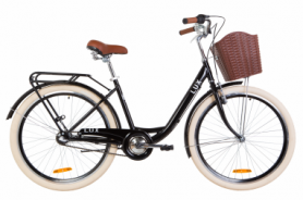 Велосипед городской женский Dorozhnik LUX планетарный 2020 - 26", Черный (OPS-D-26-098)