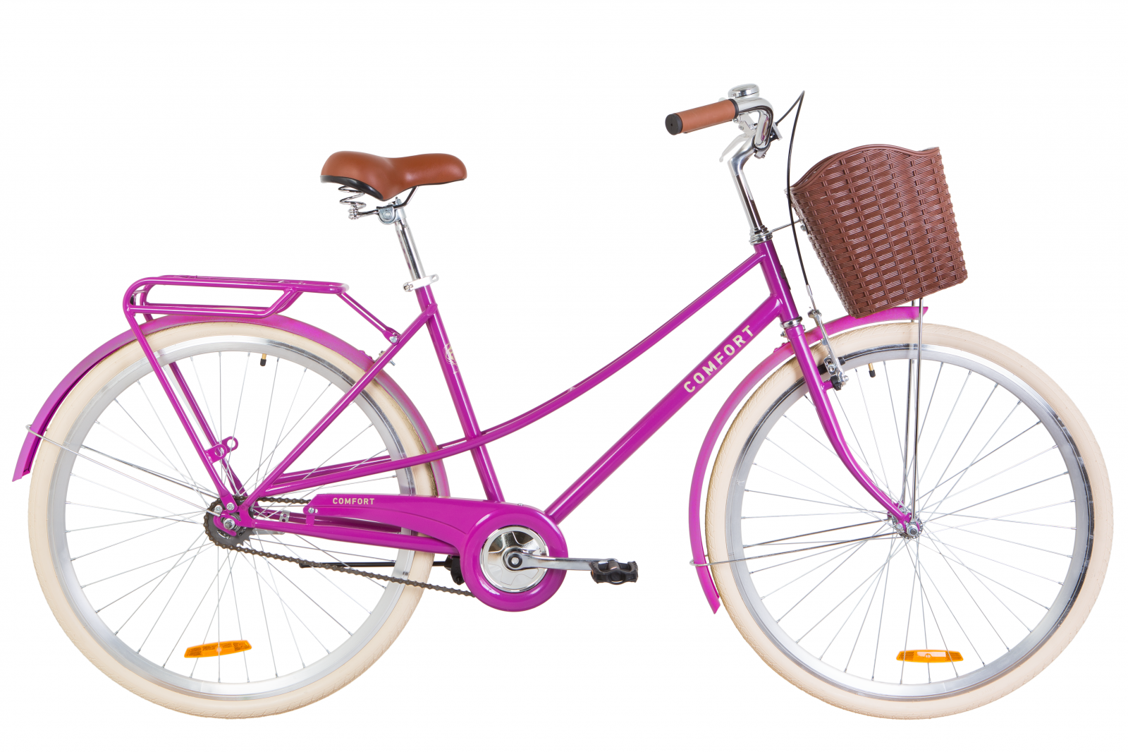 

Велосипед городской женский Dorozhnik COMFORT FEMALE 2020 - 28", рама - 19,5", Фиолетовый (OPS-D-28-160)