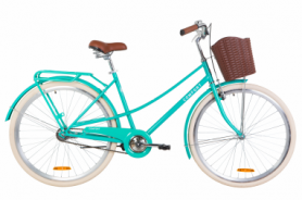 Велосипед городской женский Dorozhnik COMFORT FEMALE 2020 - 28", рама - 19,5", Бирюзовый (OPS-D-28-163)
