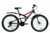 Велосипед горный Discovery CANYON AM2 Vbr с крылом Pl 2020 - ST 26", Черно-красный с серым (OPS-DIS-26-231)