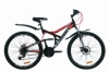 Велосипед горный Discovery CANYON AM2 DD с крылом Pl 2020 - ST 26", Черно-красный с серым (OPS-DIS-26-236)