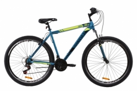 Велосипед горный Discovery TREK AM Vbr 2020 - ST 29", рама - 19", Малахитовый с желтым (OPS-DIS-29-047)