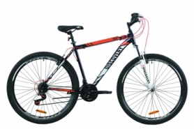 Велосипед горный Discovery TREK AM Vbr 2020 - ST 29", Сине-оранжевый (OPS-DIS-29-046)