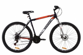 Велосипед горный Discovery TREK AM DD 2020 - ST 29", Сине-оранжевый (OPS-DIS-29-054)