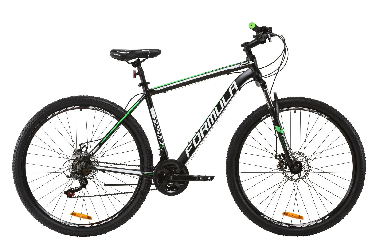 

Велосипед горный Formula THOR 1.0 AM DD 2020 - AL 29", Черно-зеленый (OPS-FR-29-064)
