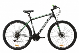 Велосипед горный Formula THOR 1.0 AM DD 2020 - AL 29", Черно-зеленый (OPS-FR-29-064)
