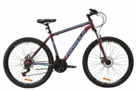 Велосипед горный Formula THOR 2.0 AM DD 2020 - AL 27.5", рама - 19", Бургундский с черным и синим (OPS-FR-27.5-037)