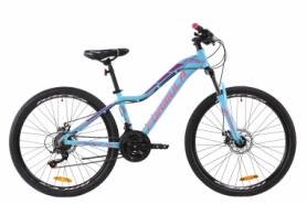 Велосипед гірський жіночий Formula MYSTIQUE 1.0 AM DD 2020 року - AL 26 ", рама - 13,5", Перламутрово-блакитний з рожевим (OPS-FR-26-358)