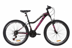Велосипед горный женский Formula MYSTIQUE 2.0 AM Vbr 2020 - AL 26", Черно-малиновый с серебристым (OPS-FR-26-371)