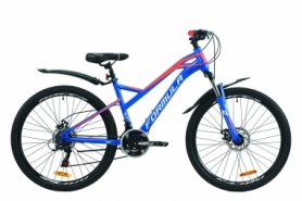 Велосипед гірський Formula DRIFT 2020 року - 26 ", рама - 16.5", Синьо-помаранчевий з білим (OPS-FR-26-394)