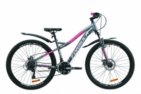 Велосипед горный женский Formula ELECTRA DD13 2020 - 26", Антрацитово-белый с розовым (OPS-FR-26-395)
