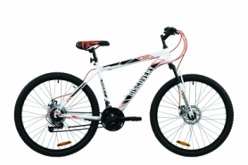 Велосипед горный Discovery RIDER DD 2020 - 26", Бело-красный с серым (OPS-DIS-26-323)