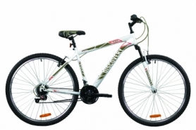 Велосипед горный Discovery RIDER 2020 - 29", рама - 19", Бело-красный с серым (OPS-DIS-29-063)