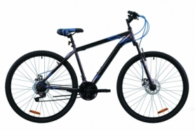 Велосипед горный Discovery RIDER DD 2020 - 29", Серо-черный с синим (OPS-DIS-29-078)