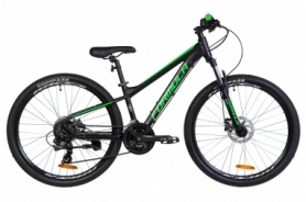 Велосипед горный Formula F-1 HDD 2020 - 26", рама - 13", Черно-зеленый (OPS-FR-26-439)
