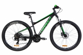 Велосипед горный Formula F-1 HDD 2020 - 27.5", Черно-зеленый (OPS-FR-27.5-058)
