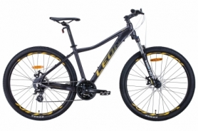 Велосипед городской женский Leon XC-LADY 2020 - 27.5", Антрацитовый с золотым (OPS-LN-27.5-050)