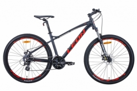 Велосипед гірський Leon XC-90 2020 року - 27.5 ", Графітовий з червоним (OPS-LN-27.5-053)