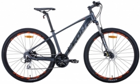 Велосипед гірський Leon TN-80 2020 року - 29 ", рама - 15,5", Графітовий з чорним і помаранчевим (OPS-LN-29-083)