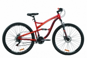 Велосипед горный Formula SPARK DD 2020 - 29", Рубиново-серый с оранжевым (OPS-FR-29-074)
