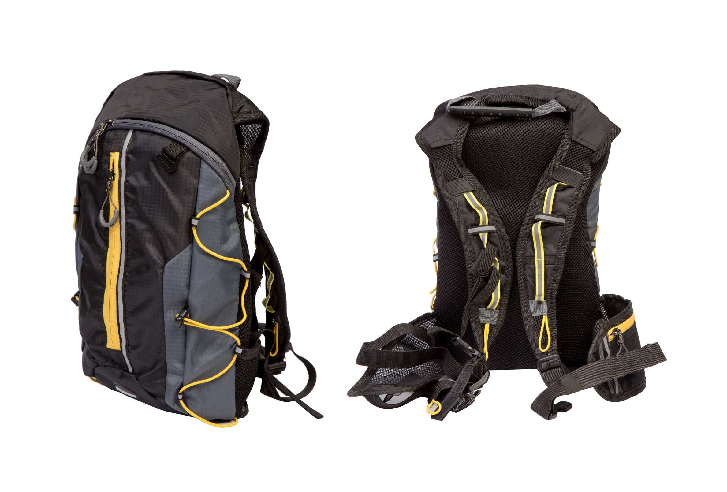 

Велорюкзак QIJIAN BAGS B-300 (BKP-001) - черно-желтый, 44х26х9 см