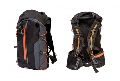 Велорюкзак QIJIAN BAGS B-300 (BKP-002) - черно-оранжевый, 44х26х9 см