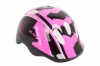 Шлем велосипедный детский HEL104 (HEAD-005) - черно-розовый, (3-8 лет)