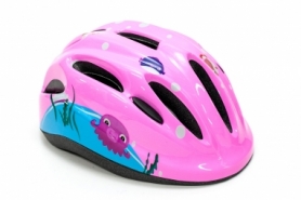 Шлем велосипедный детский FSK KS502 (HEAD-030) - розовый, 50-56см (3-8 лет)