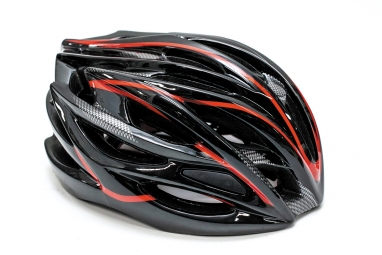 Шлем велосипедный FSK AH404 (HEAD-026) - черно-красный, L (56-63см)