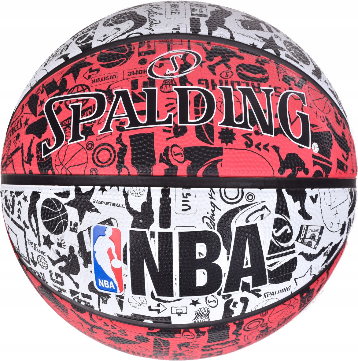 

Мяч баскетбольный Spalding NBA Graffiti Outdoor (83574Z) - красный, №7