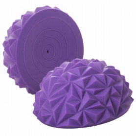 Полусфера массажная балансировочная (массажер для ног, стоп) Springos Balance Pad (FA0046) - фиолетовая, 16 см - Фото №5