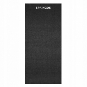 Килимок (мат) для йоги та фітнесу Springos PVC Black (YG0007), 170х60х0.4см - Фото №5