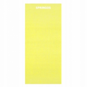 Килимок (мат) для йоги та фітнесу Springos PVC Yellow (YG0008), 170х60х0.4см - Фото №2