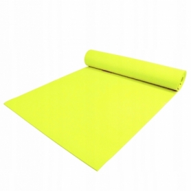Коврик (мат) для йоги и фитнеса Springos PVC Yellow (YG0008), 170х60х0.4см - Фото №4