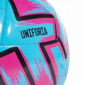 Мяч футбольный Adidas Uniforia Club (FH7355) - голубой, №5 - Фото №4