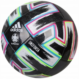 Мяч футбольный Adidas Uniforia Training (FP9745) - черный, №5 - Фото №2