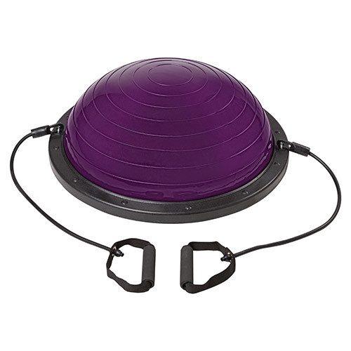 

Платформа балансировочная с эспандерами Pro Supra Bosu фиолетовая, 60 см" (5415-14V), Фиолетовый