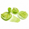 Распродажа*! Набор посуды туристический Green Camp салатовый, 54 предмета (GC-139/54G) - Фото №5