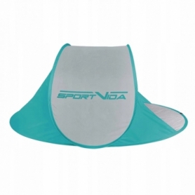 Тент пляжный SportVida Green/Grey (SV-WS0005) - бело-голубой, 190 x 120 см - Фото №2