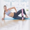 Гумка для фітнесу та спорту тканинна Springos Hip Band Medium (FA0110) - рожева, M - Фото №3