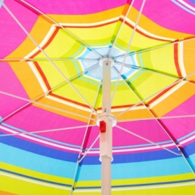 Зонт пляжный с регулируемой высотой Springos (BU0005) - салатовый, 160 см - Фото №3