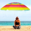 Зонт пляжный с регулируемой высотой Springos (BU0005) - салатовый, 160 см - Фото №5