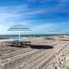 Зонт пляжный с регулируемой высотой Springos (BU0006) - голубой, 160 см - Фото №9