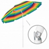 Зонт пляжный с регулируемой высотой и наклоном Springos (BU0009) - цветной, 180 см - Фото №6