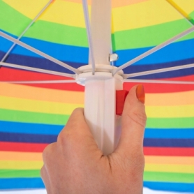 Зонт пляжный с регулируемой высотой и наклоном Springos (BU0009) - цветной, 180 см - Фото №10