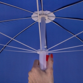 Зонт пляжный с регулируемой высотой и наклоном Springos (BU0007) - синий, 180 см - Фото №10