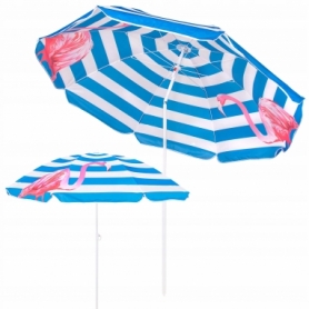 Зонт пляжный с регулируемой высотой и наклоном Springos (BU0013) - голубой, 180 см